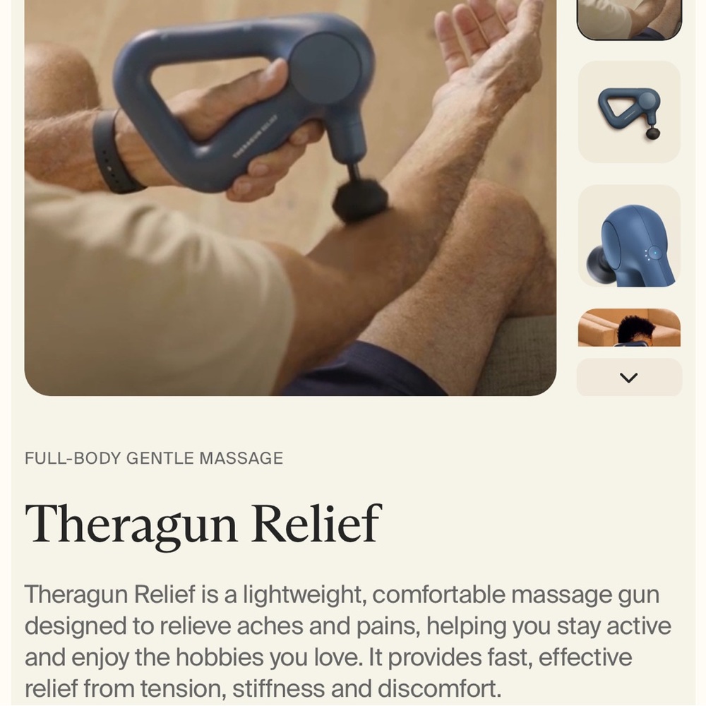 Therabody Theragun Relief Massage Gun - Black